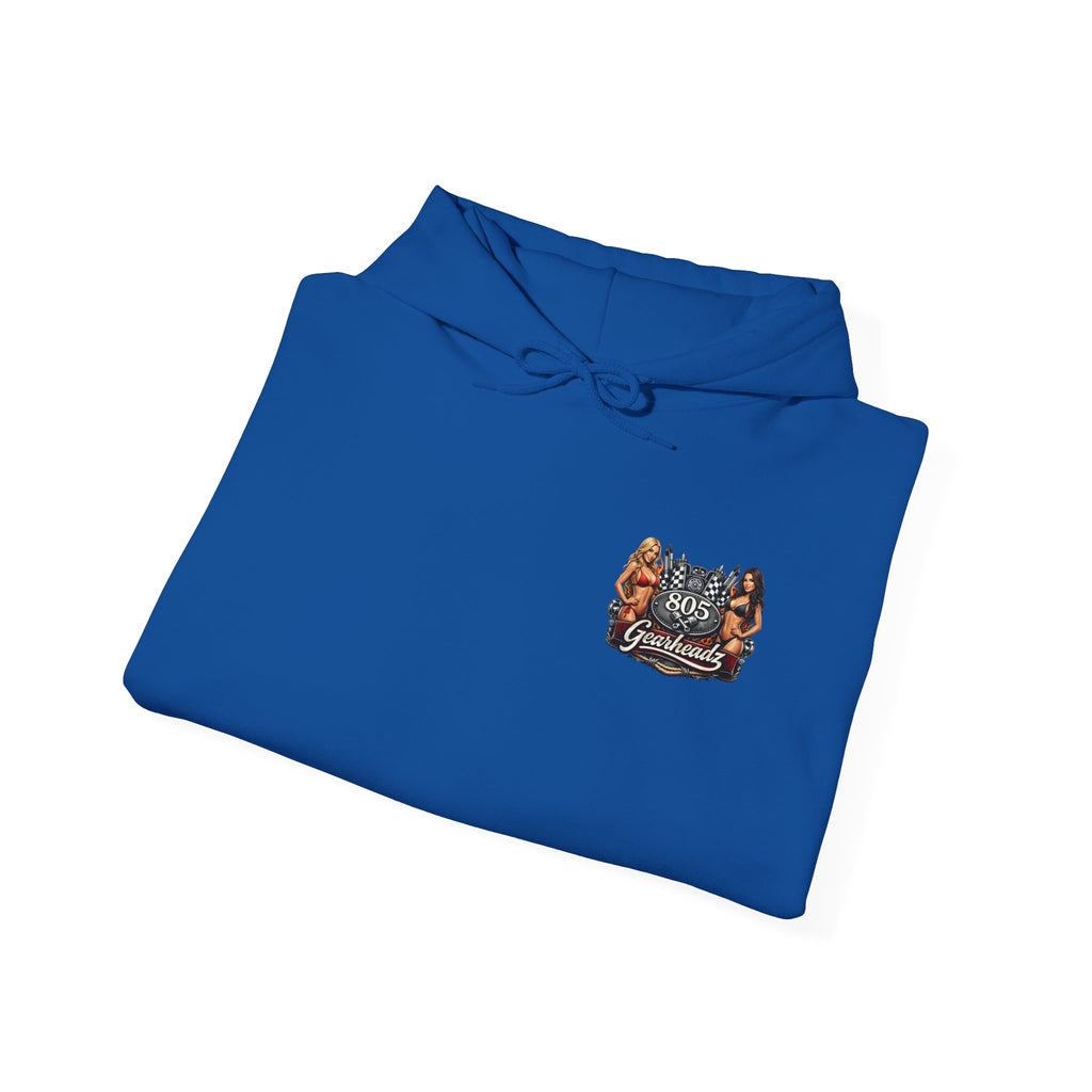 805 Gearheadz Hoodie – Vintage Pinup Car Club Racing Logo