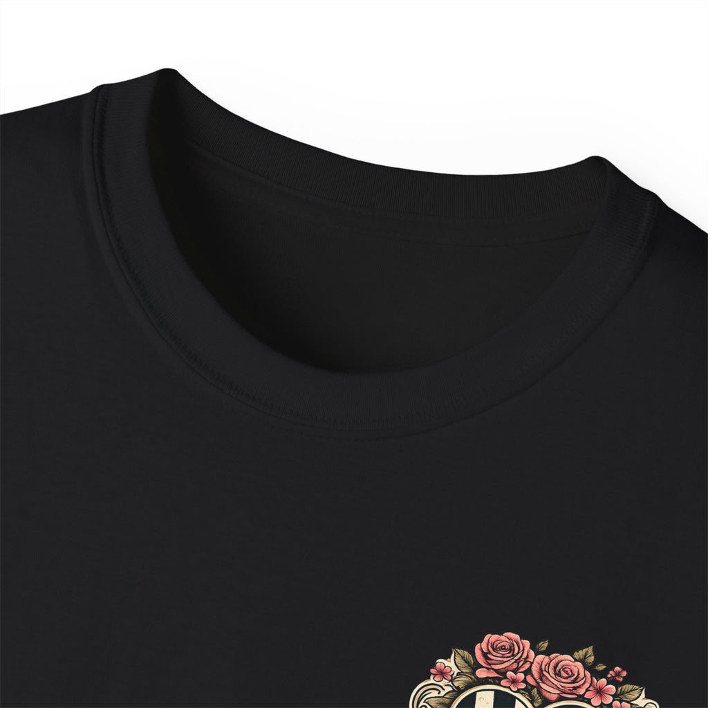 805 Gearheadz Racing Tee — Floral Checkered Crest Cotton Shirt