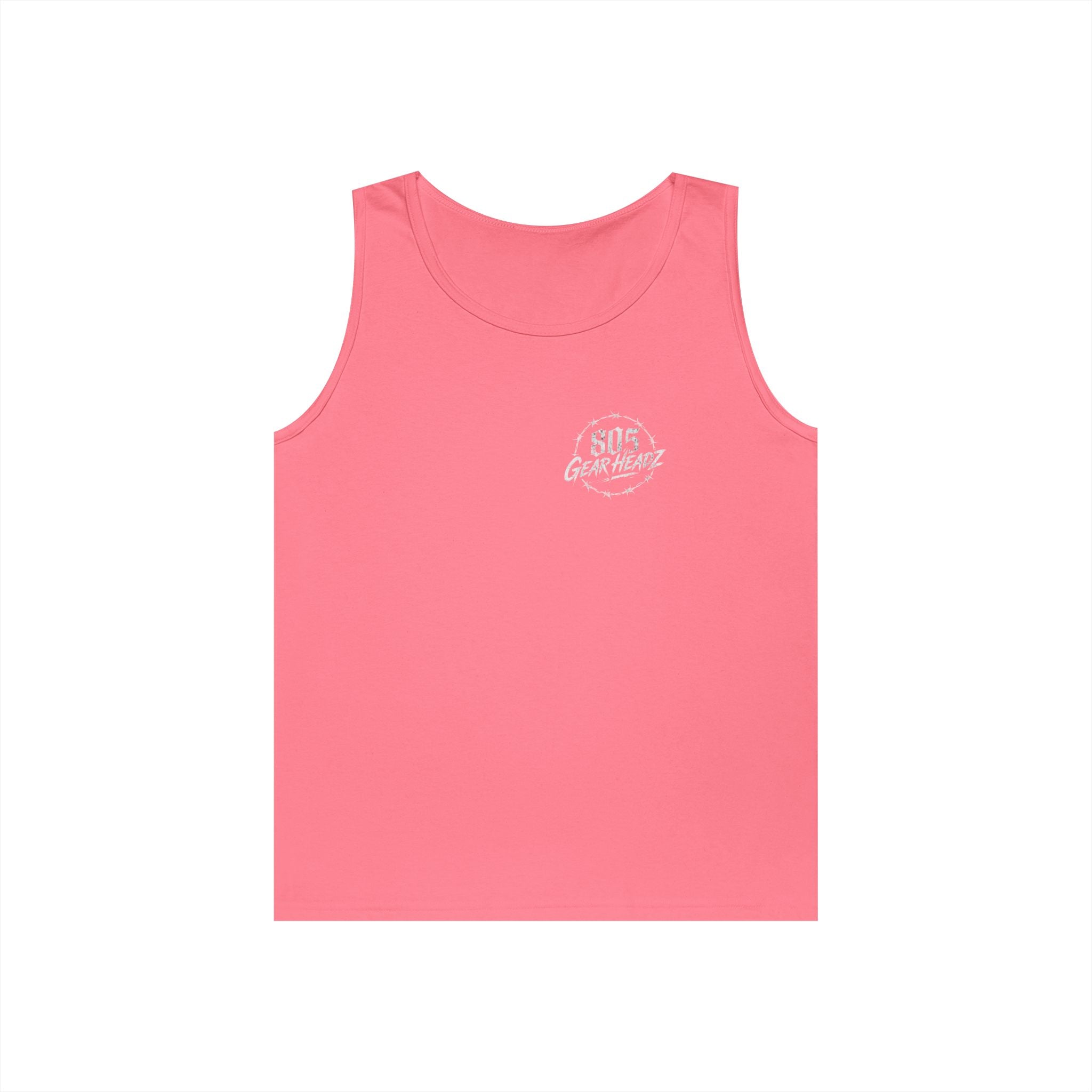 805 Gearheadz Tank Top — Barbed Wire Logo Muscle Tee for Car Enthusiasts