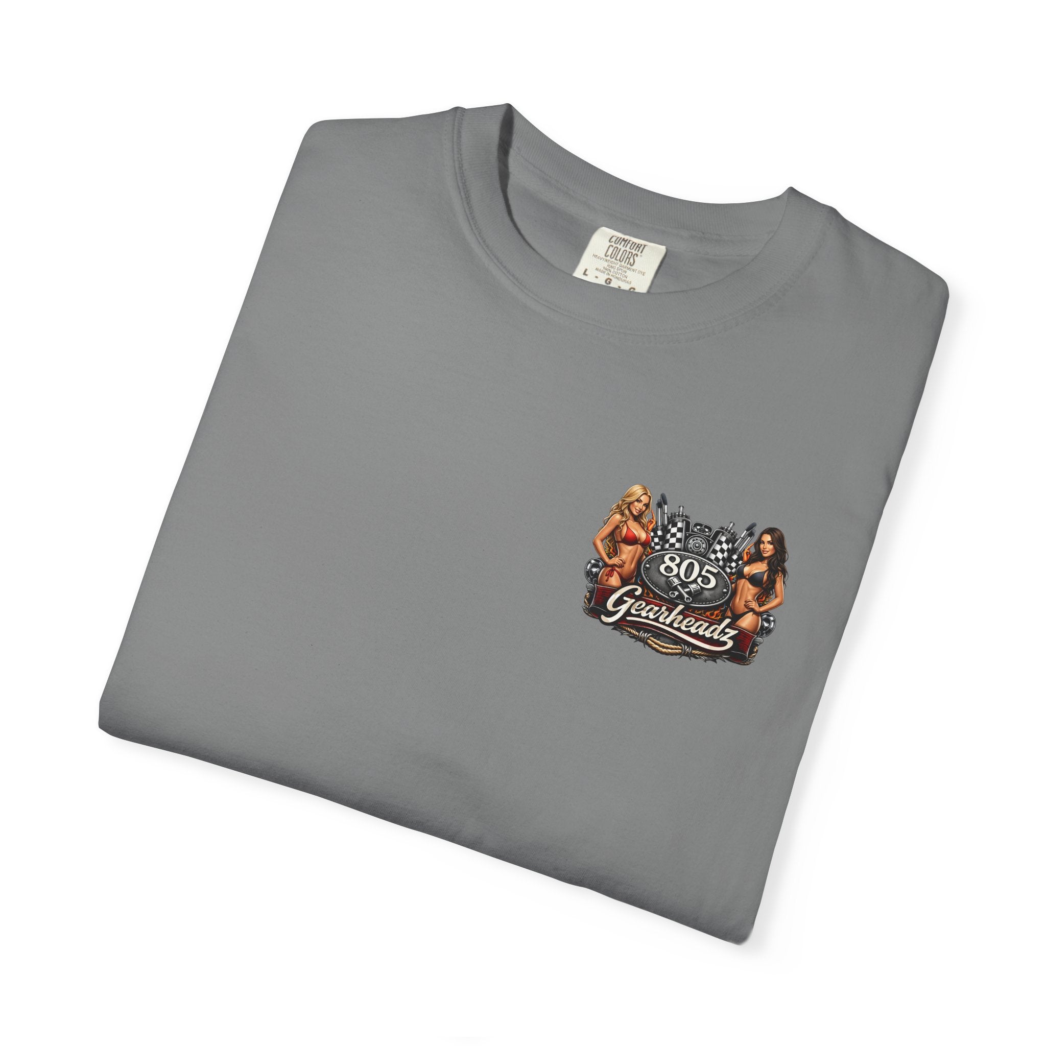 805 Gearheadz T-Shirt — Retro Pinup Automotive Graphic Tee