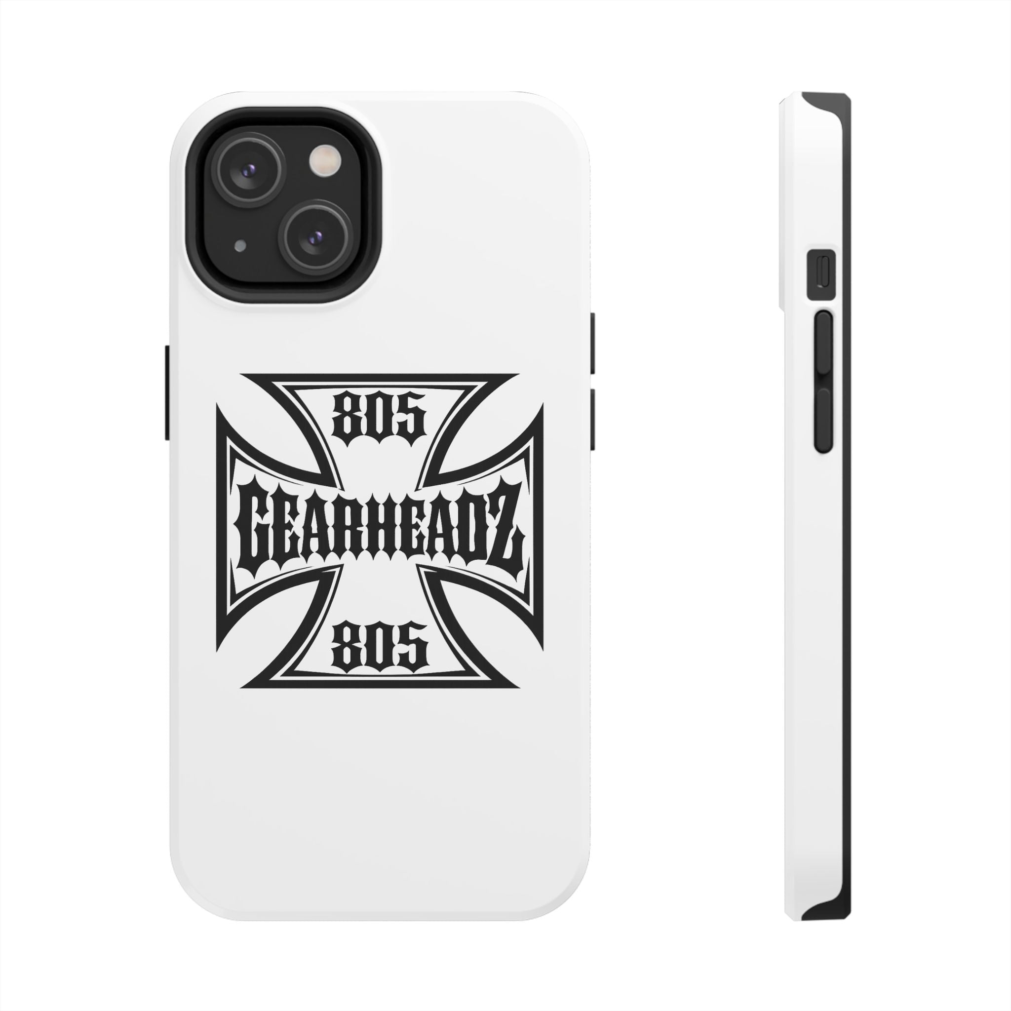 Gearheadz 805 Tough Phone Case — Motorcycle Biker Iron Cross Protector