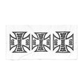 Beach Towel — 805 Gearhead Maltese Cross Design