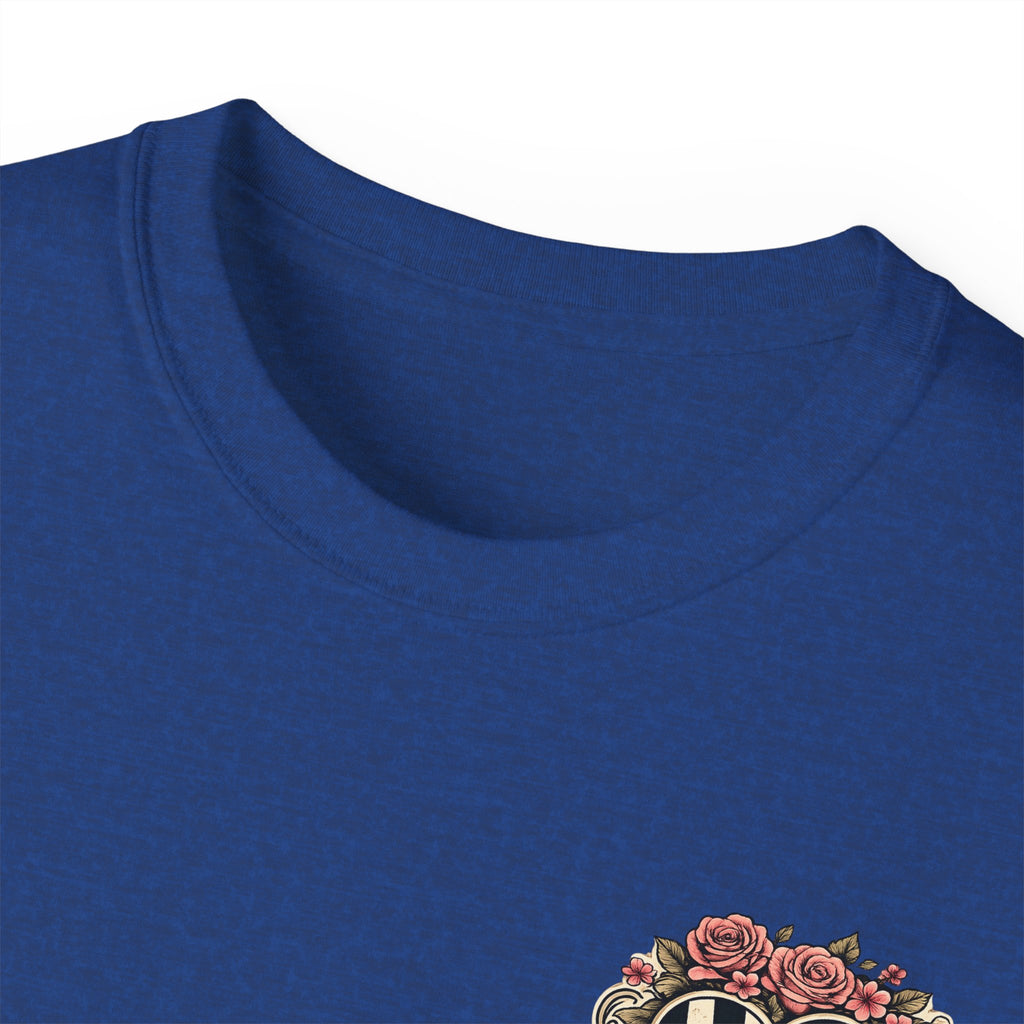 805 Gearheadz Racing Tee — Floral Checkered Crest Cotton Shirt