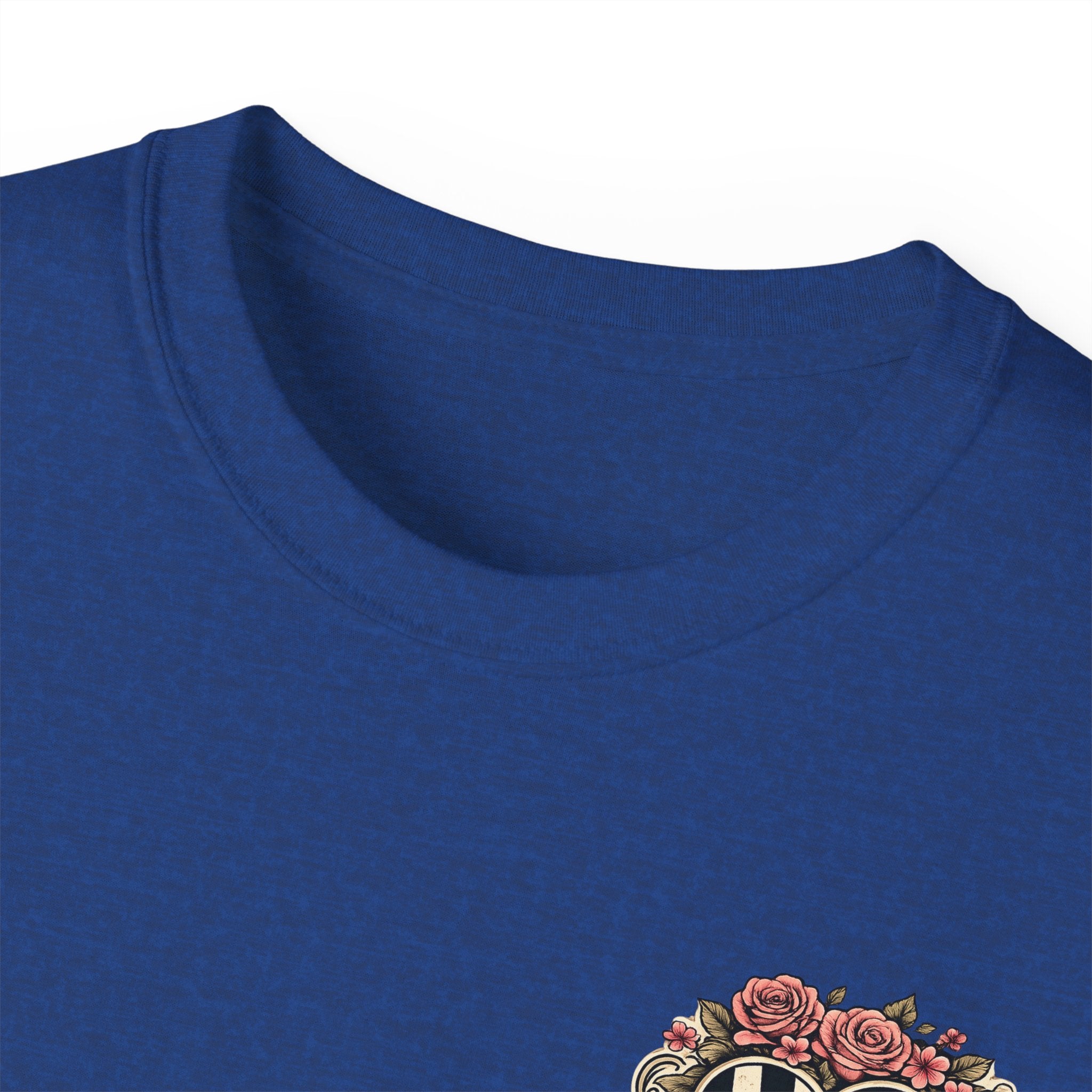 805 Gearheadz Racing Tee — Floral Checkered Crest Cotton Shirt