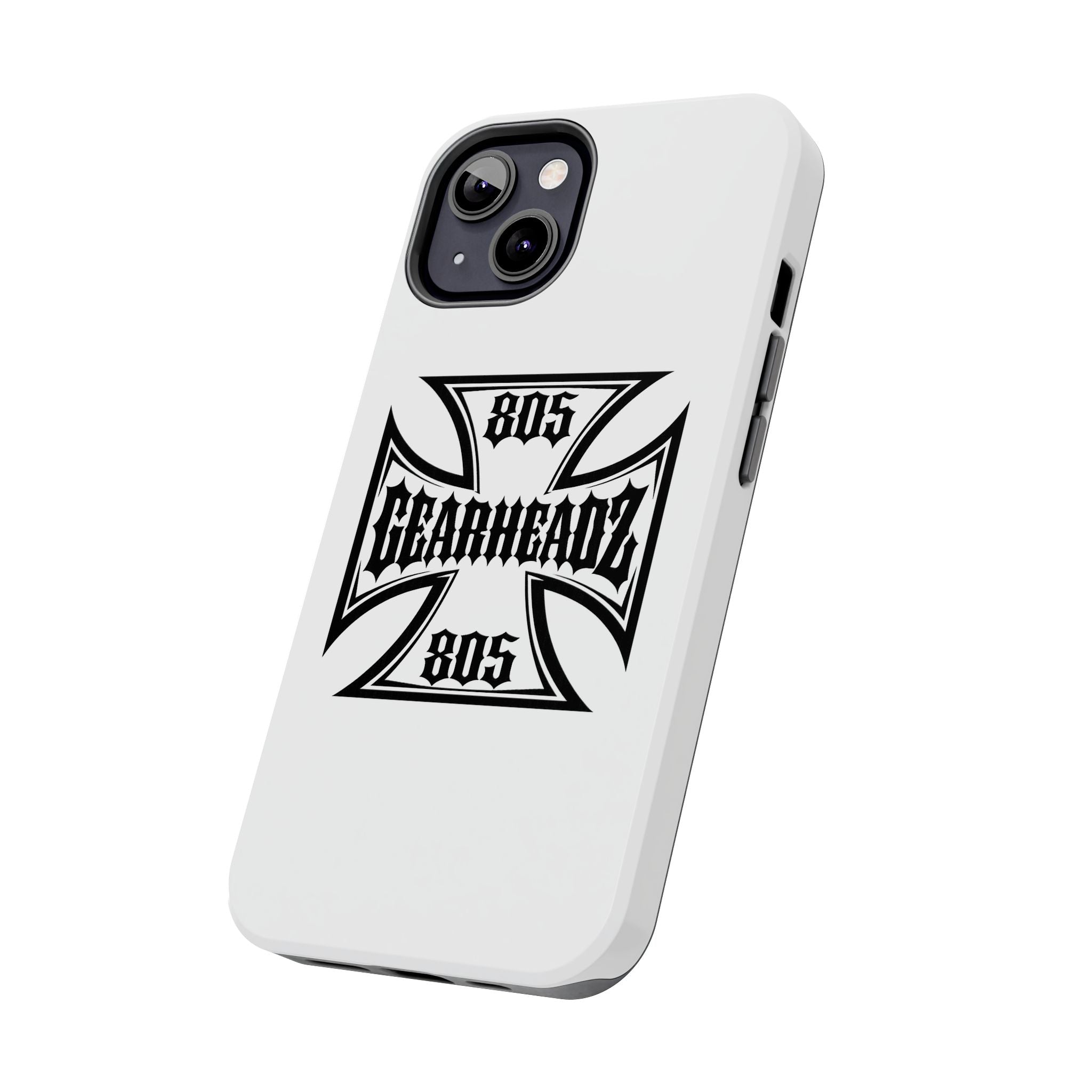 Gearheadz 805 Tough Phone Case — Motorcycle Biker Iron Cross Protector