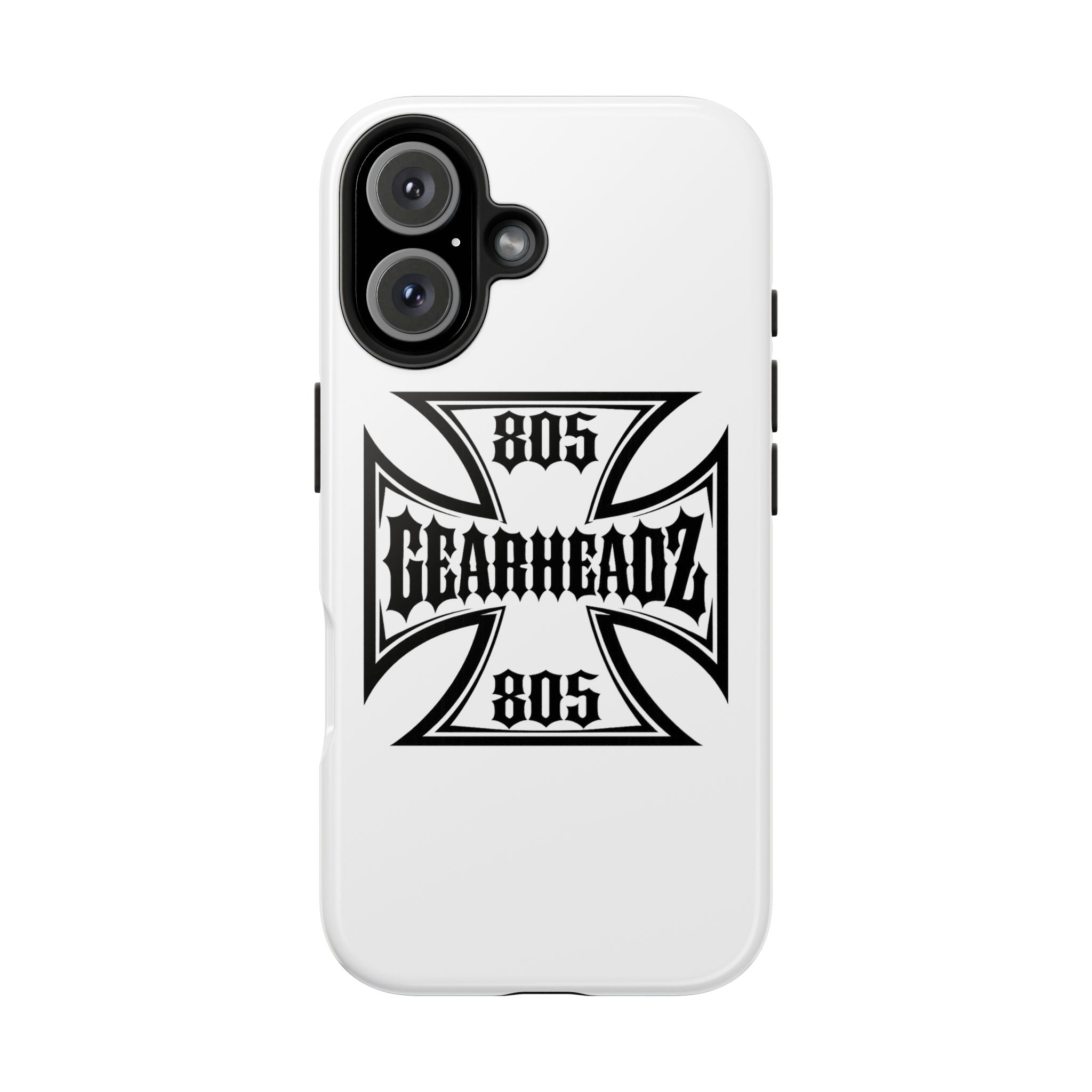 Gearheadz 805 Tough Phone Case — Motorcycle Biker Iron Cross Protector
