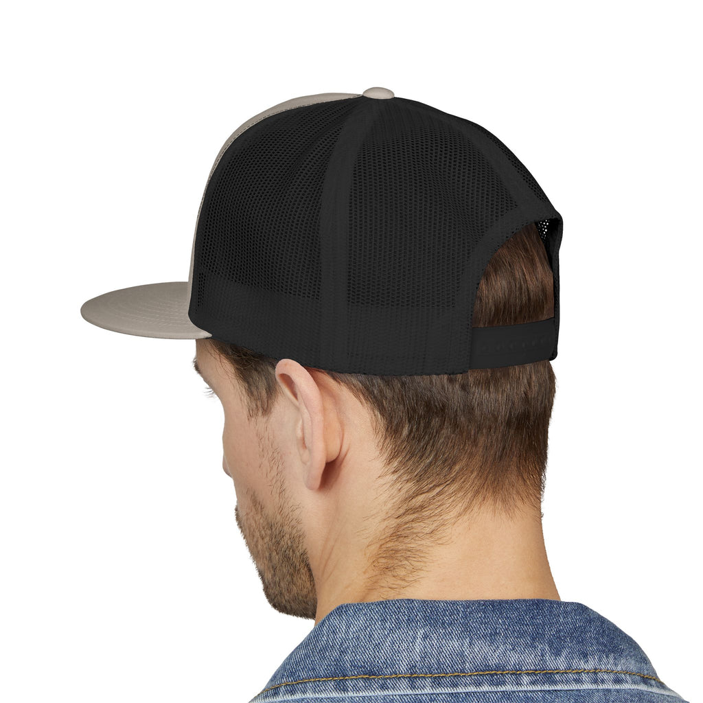 Embroidered Skull Trucker Cap