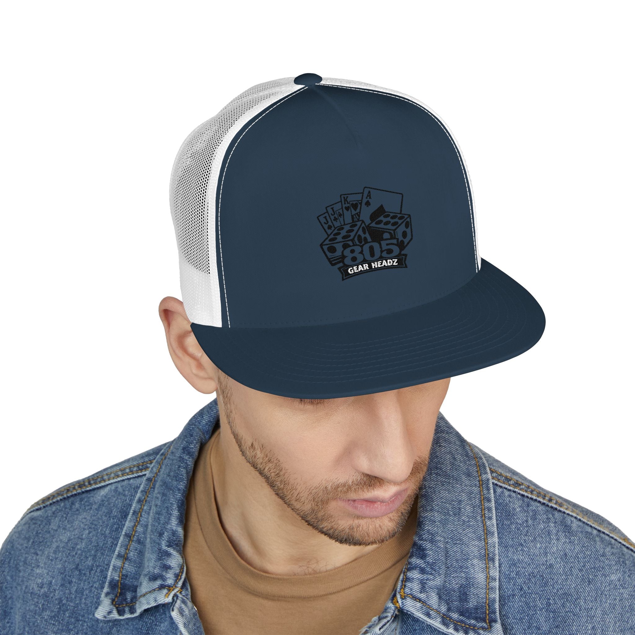 Trucker Cap with Embroidered Meteor Cluster Patch