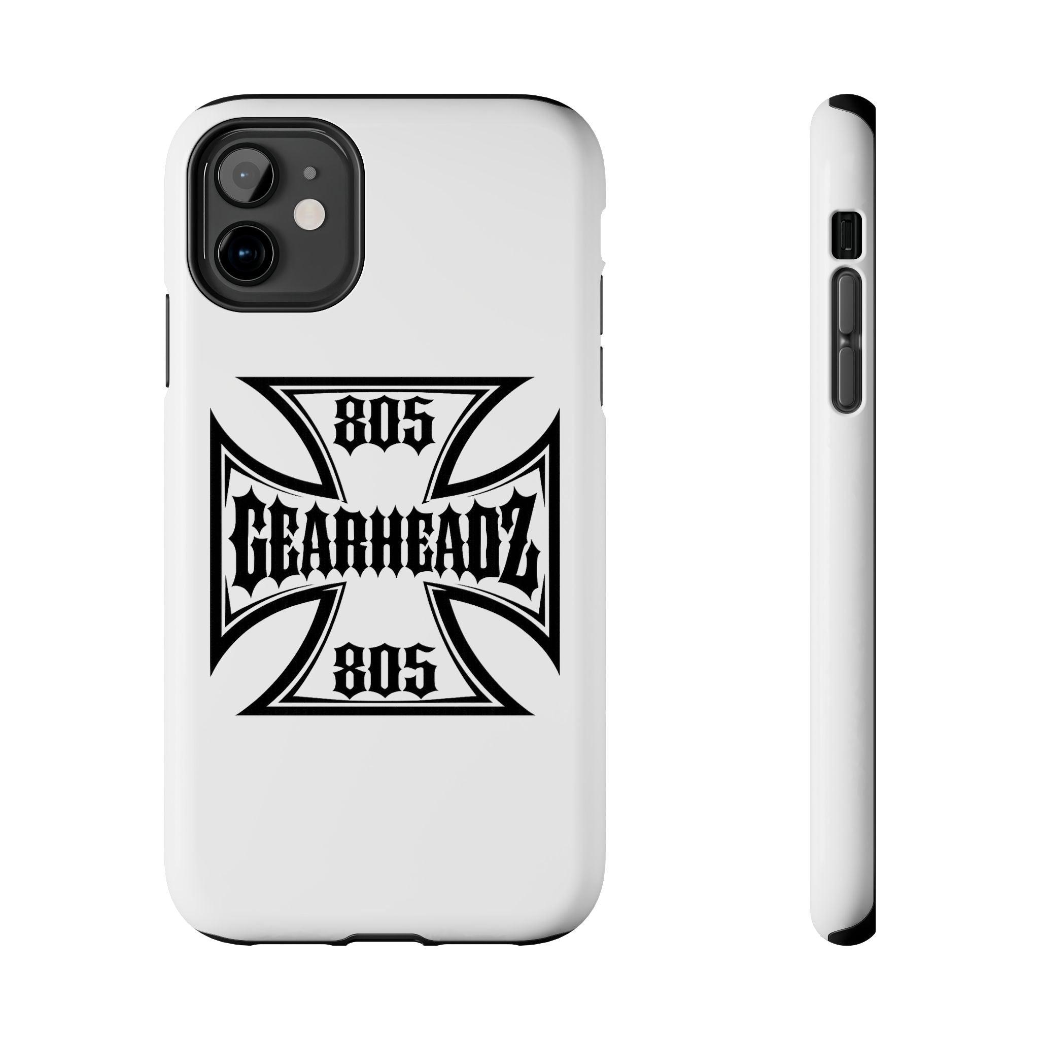 Gearheadz 805 Tough Phone Case — Motorcycle Biker Iron Cross Protector
