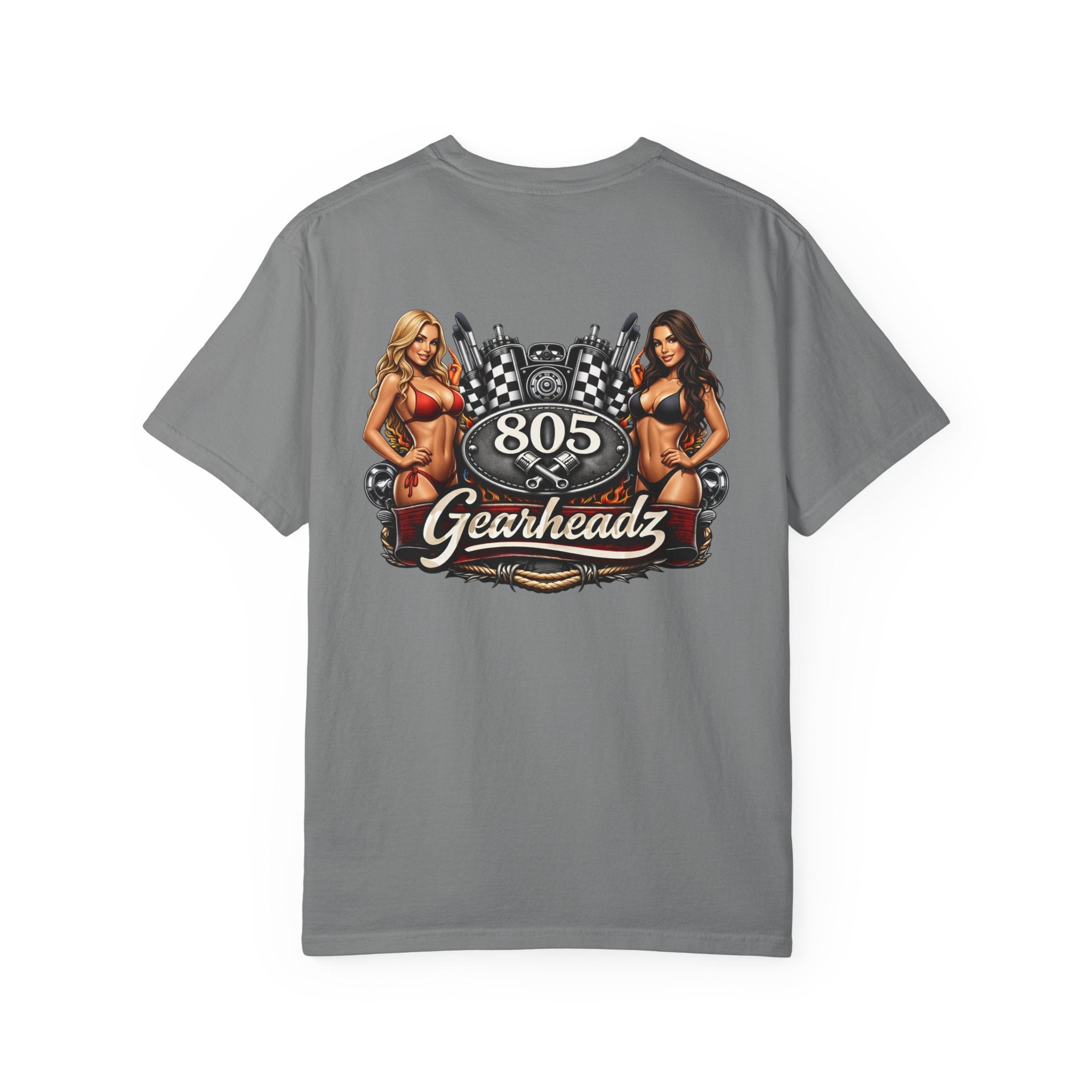 805 Gearheadz T-Shirt — Retro Pinup Automotive Graphic Tee