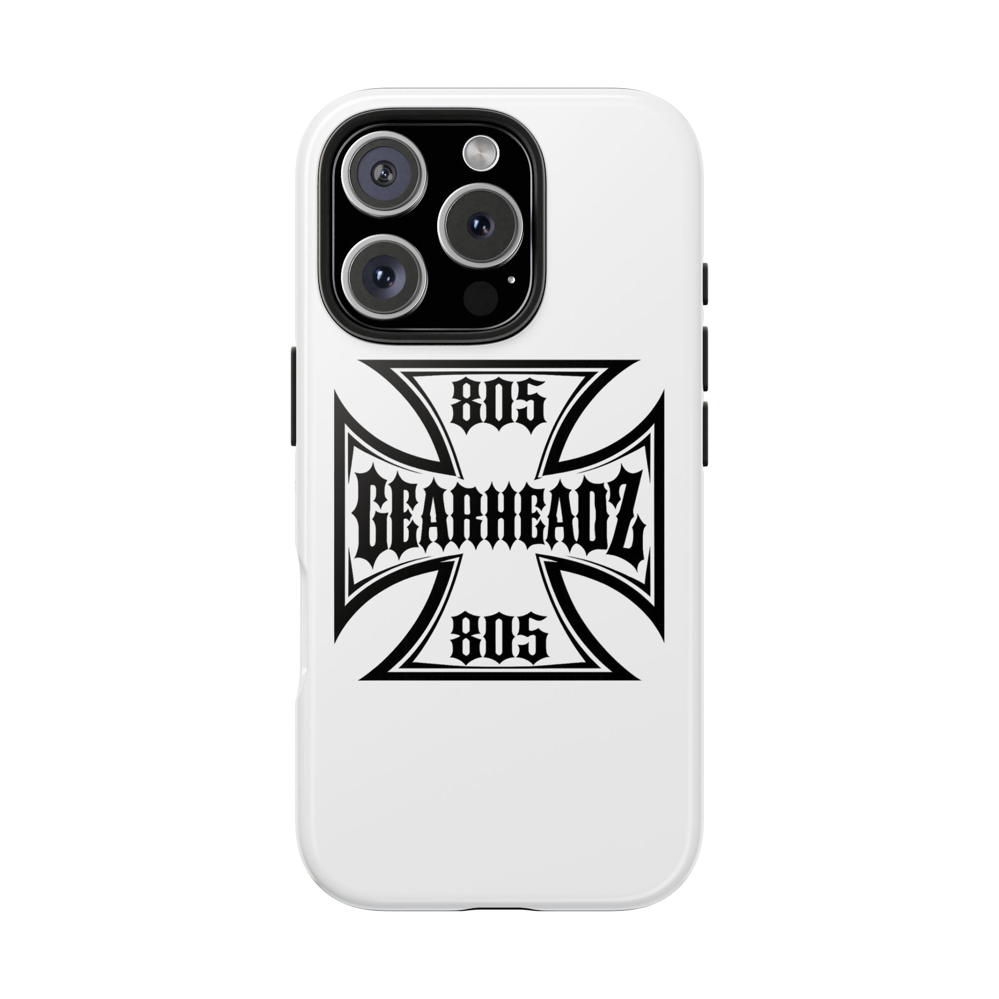Gearheadz 805 Tough Phone Case — Motorcycle Biker Iron Cross Protector