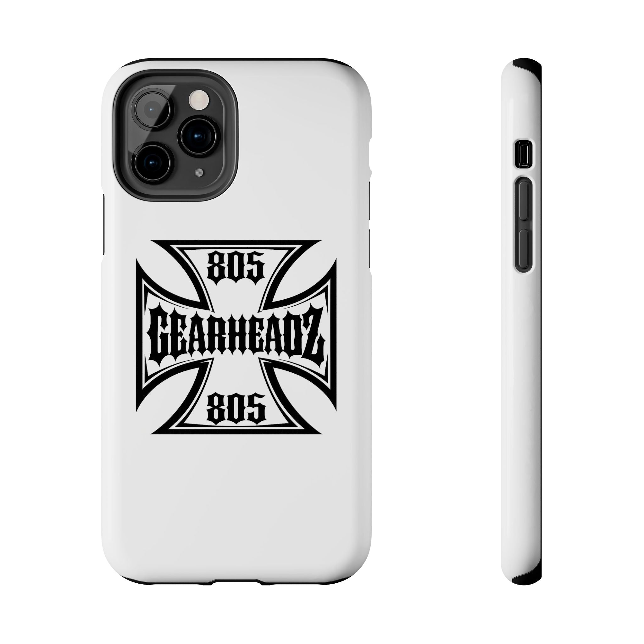 Gearheadz 805 Tough Phone Case — Motorcycle Biker Iron Cross Protector