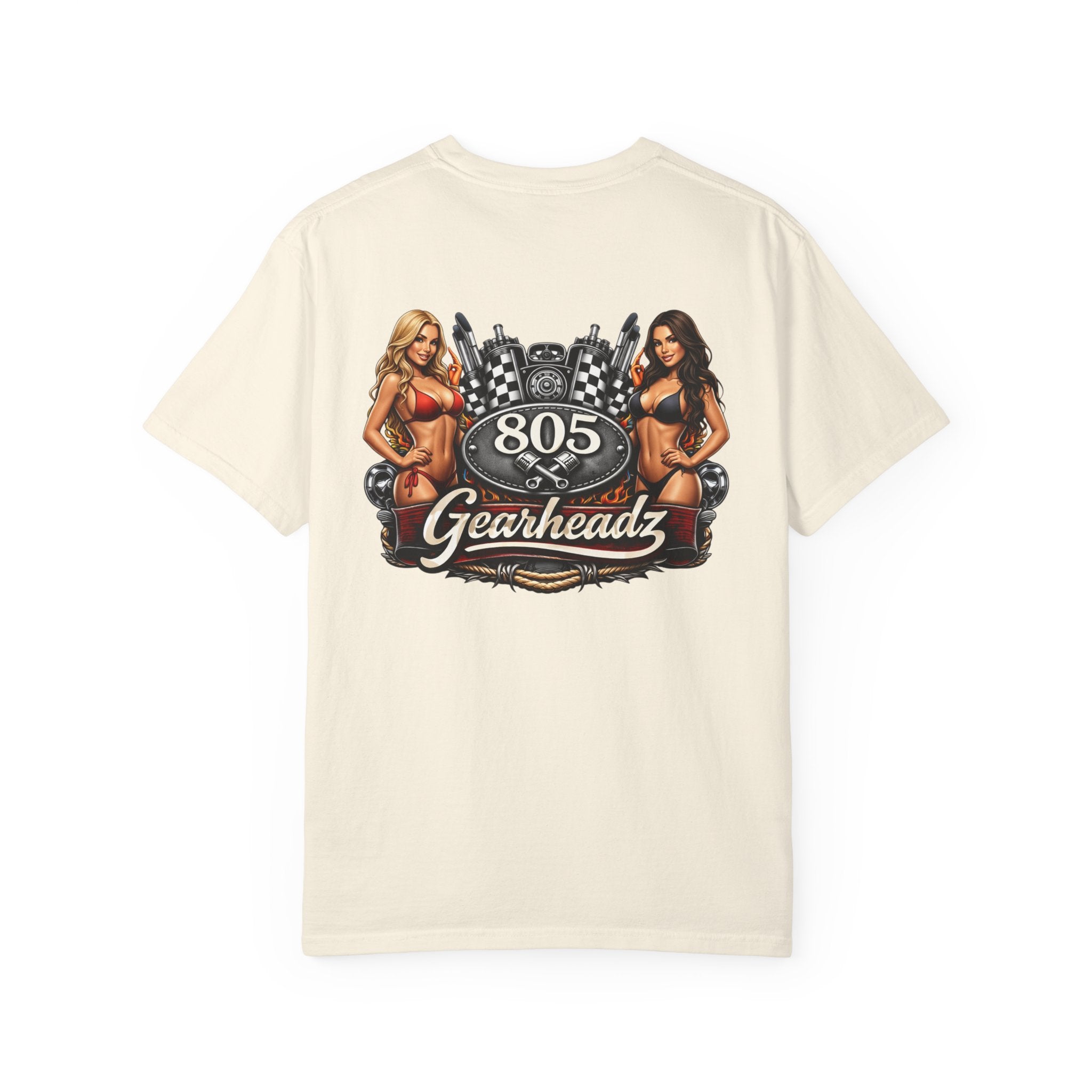 805 Gearheadz T-Shirt — Retro Pinup Automotive Graphic Tee