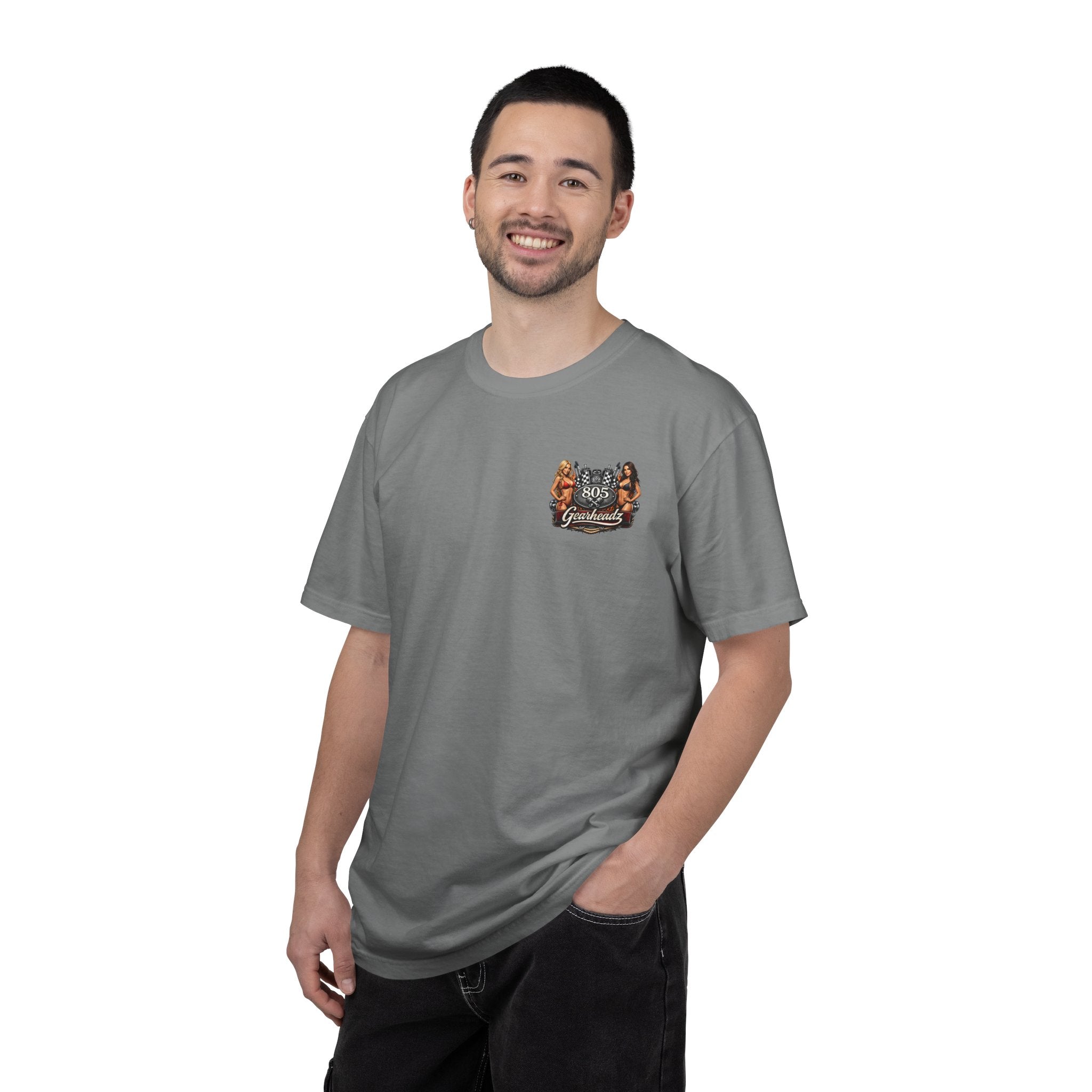 805 Gearheadz T-Shirt — Retro Pinup Automotive Graphic Tee
