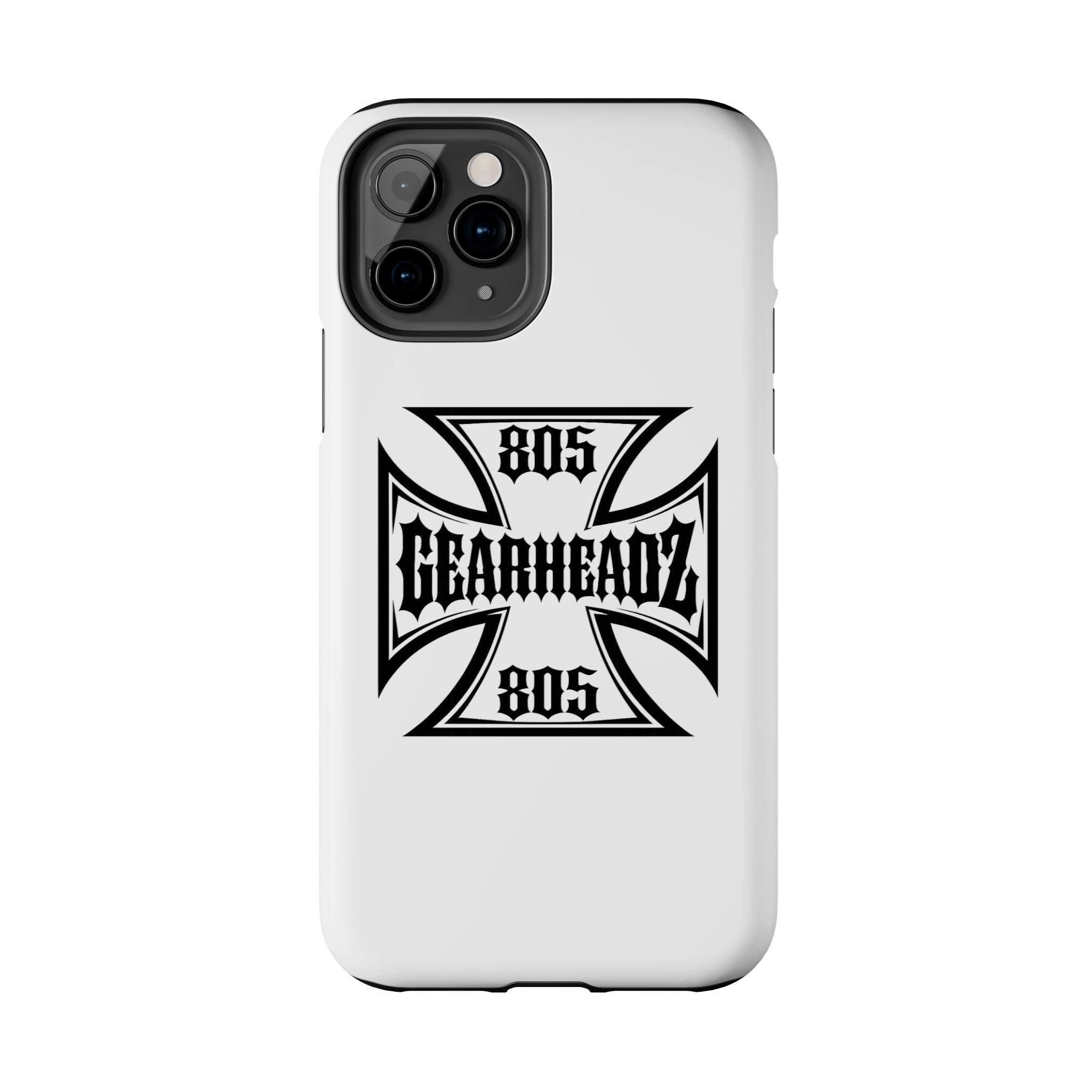 Gearheadz 805 Tough Phone Case — Motorcycle Biker Iron Cross Protector