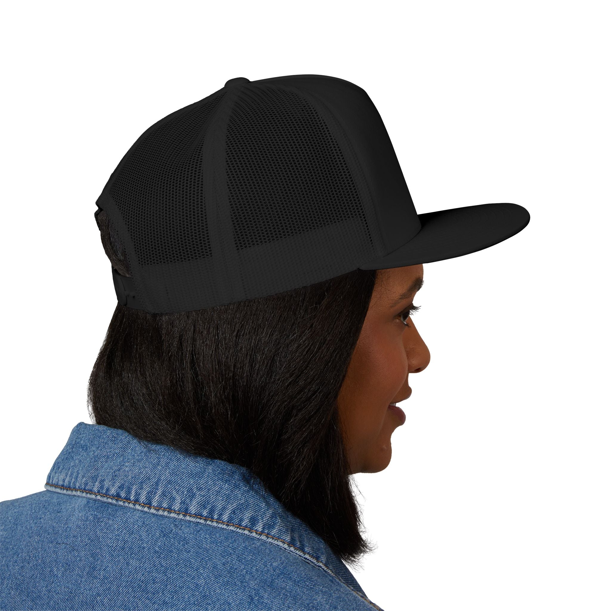 805 Firehouse Trucker Cap — Embroidered Flame Logo Hat