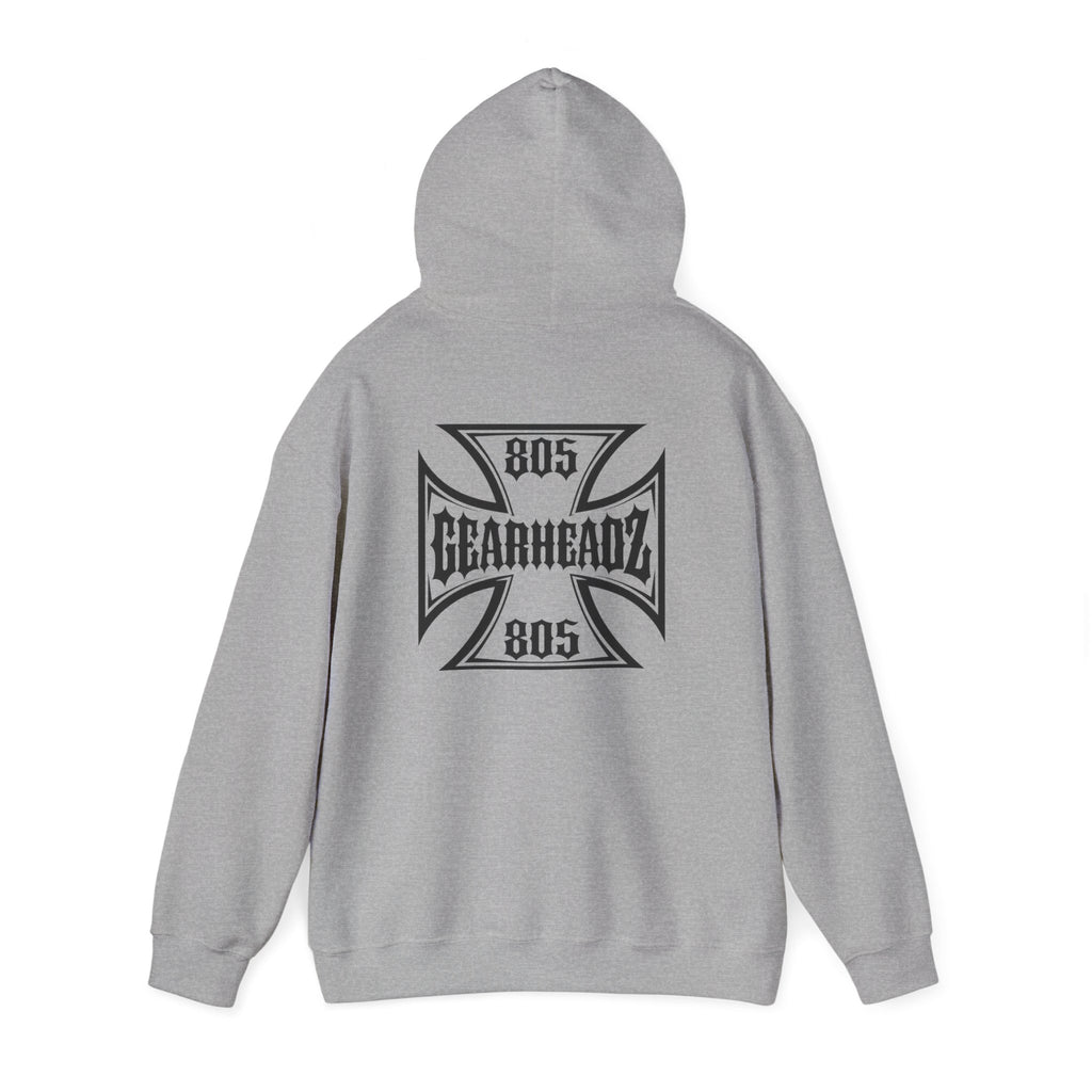 Gearheadz 805 Hoodie – Biker Maltese Cross Pullover