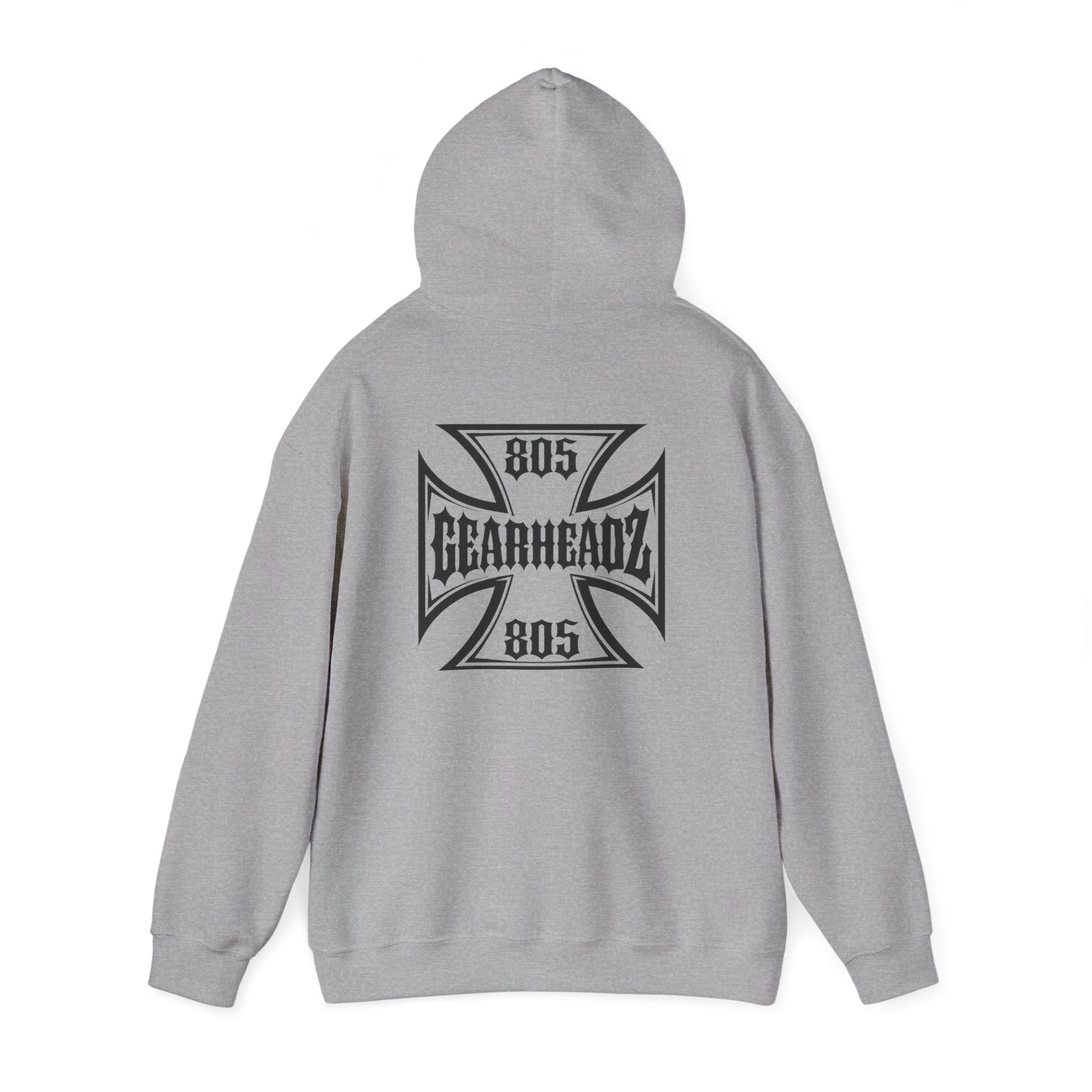 Gearheadz 805 Hoodie – Biker Maltese Cross Pullover