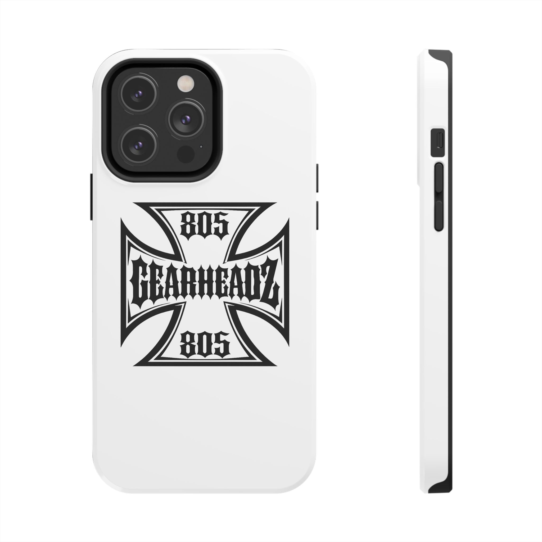 Gearheadz 805 Tough Phone Case — Motorcycle Biker Iron Cross Protector