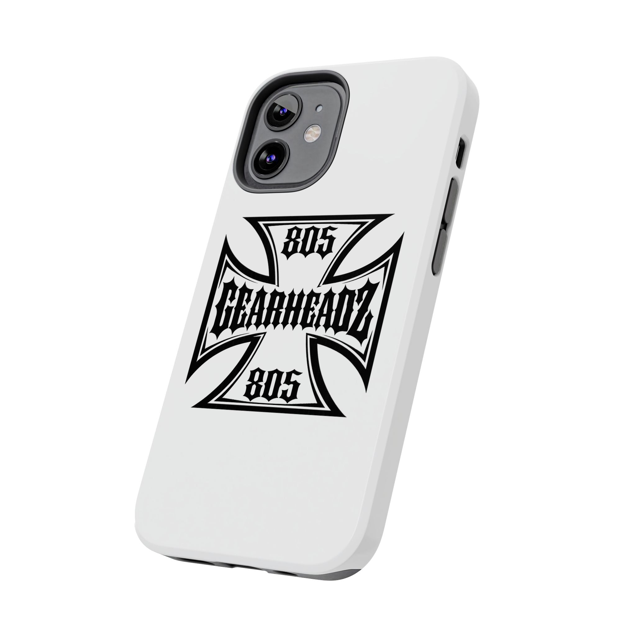 Gearheadz 805 Tough Phone Case — Motorcycle Biker Iron Cross Protector