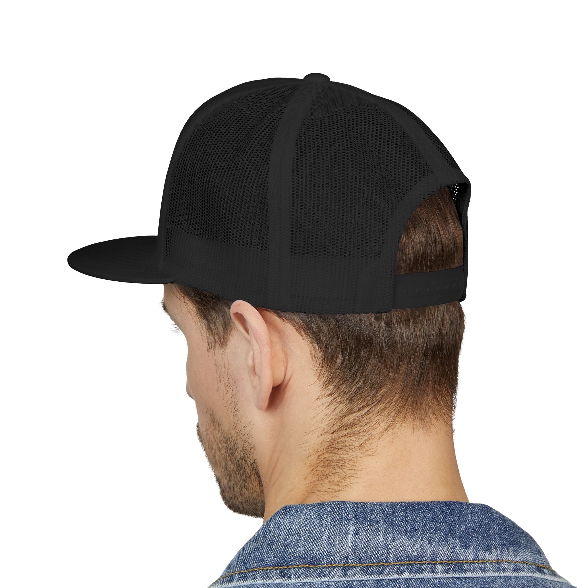 805 Firehouse Trucker Cap — Embroidered Flame Logo Hat