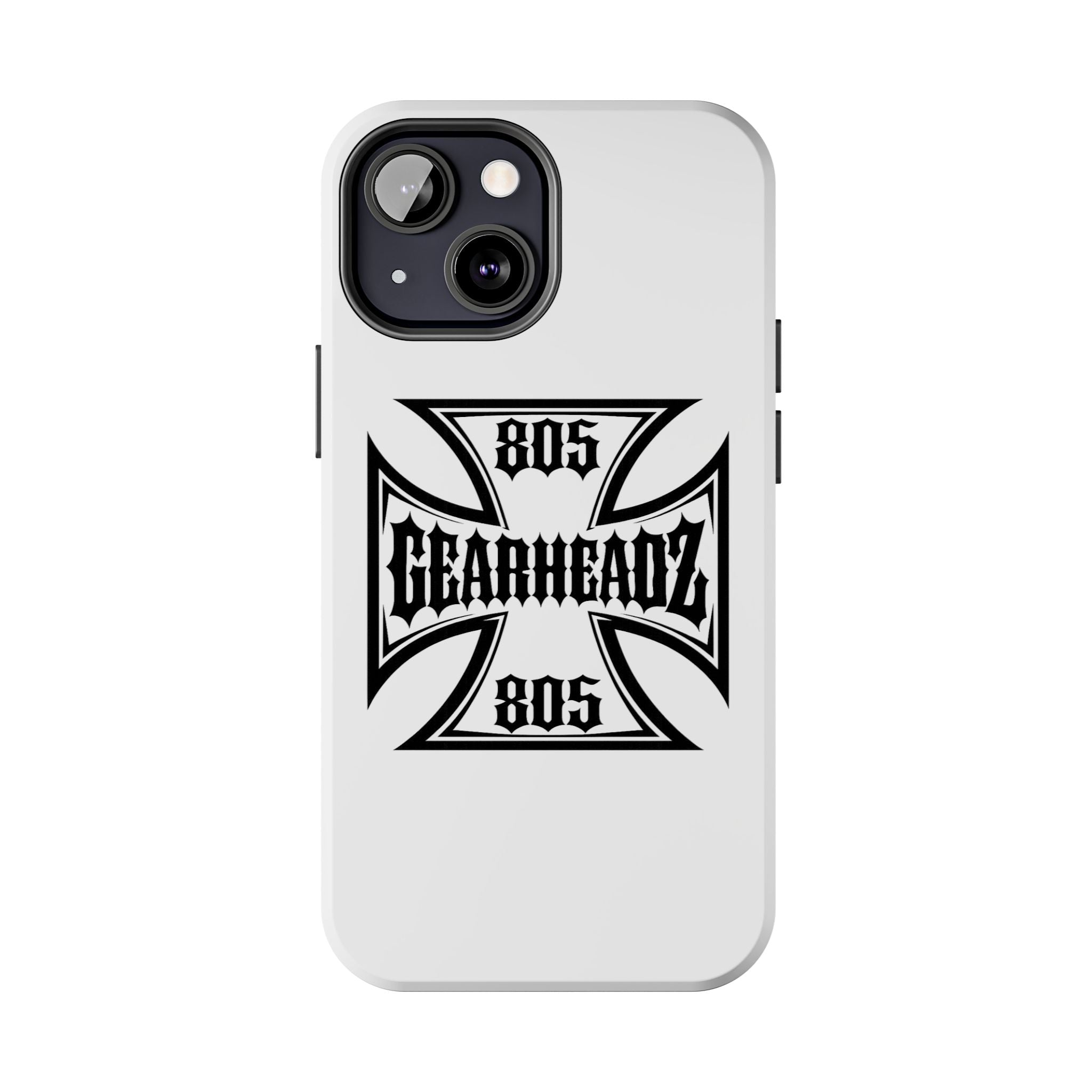 Gearheadz 805 Tough Phone Case — Motorcycle Biker Iron Cross Protector