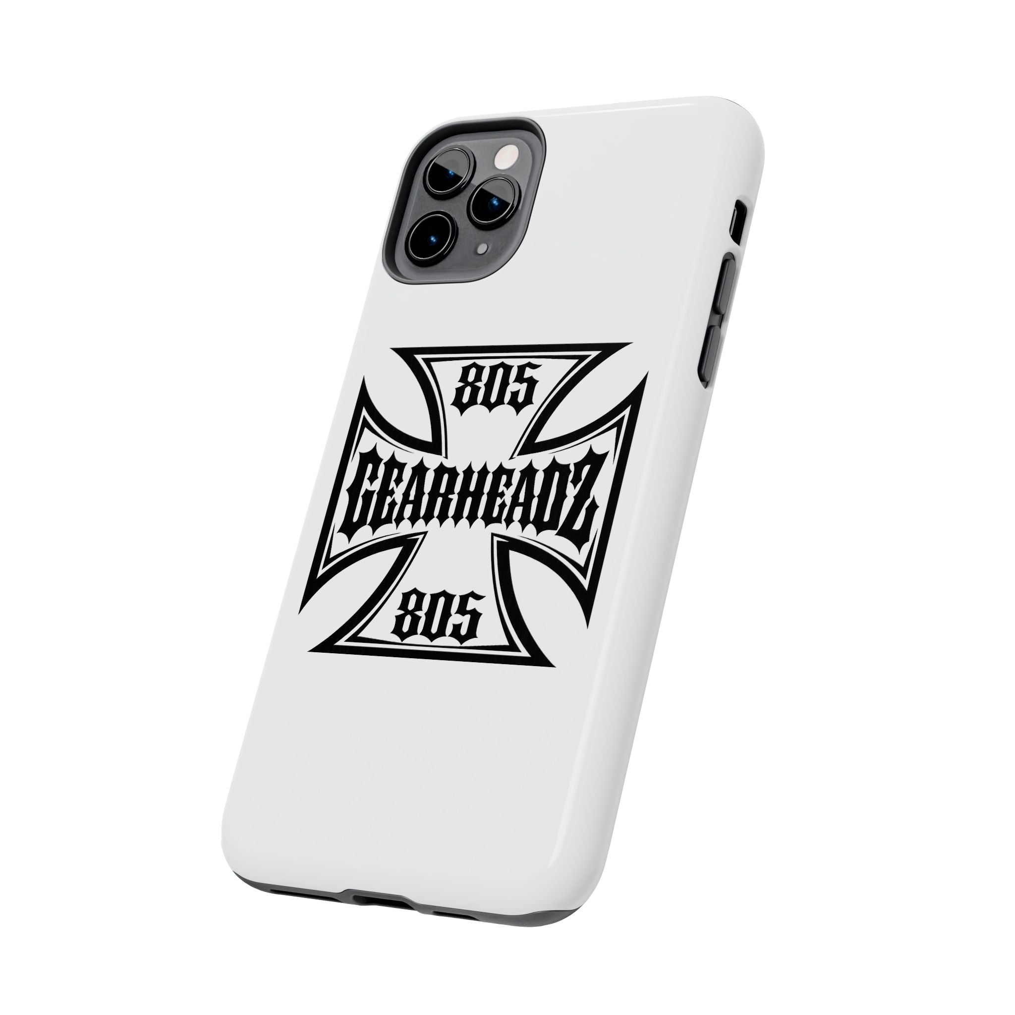 Gearheadz 805 Tough Phone Case — Motorcycle Biker Iron Cross Protector