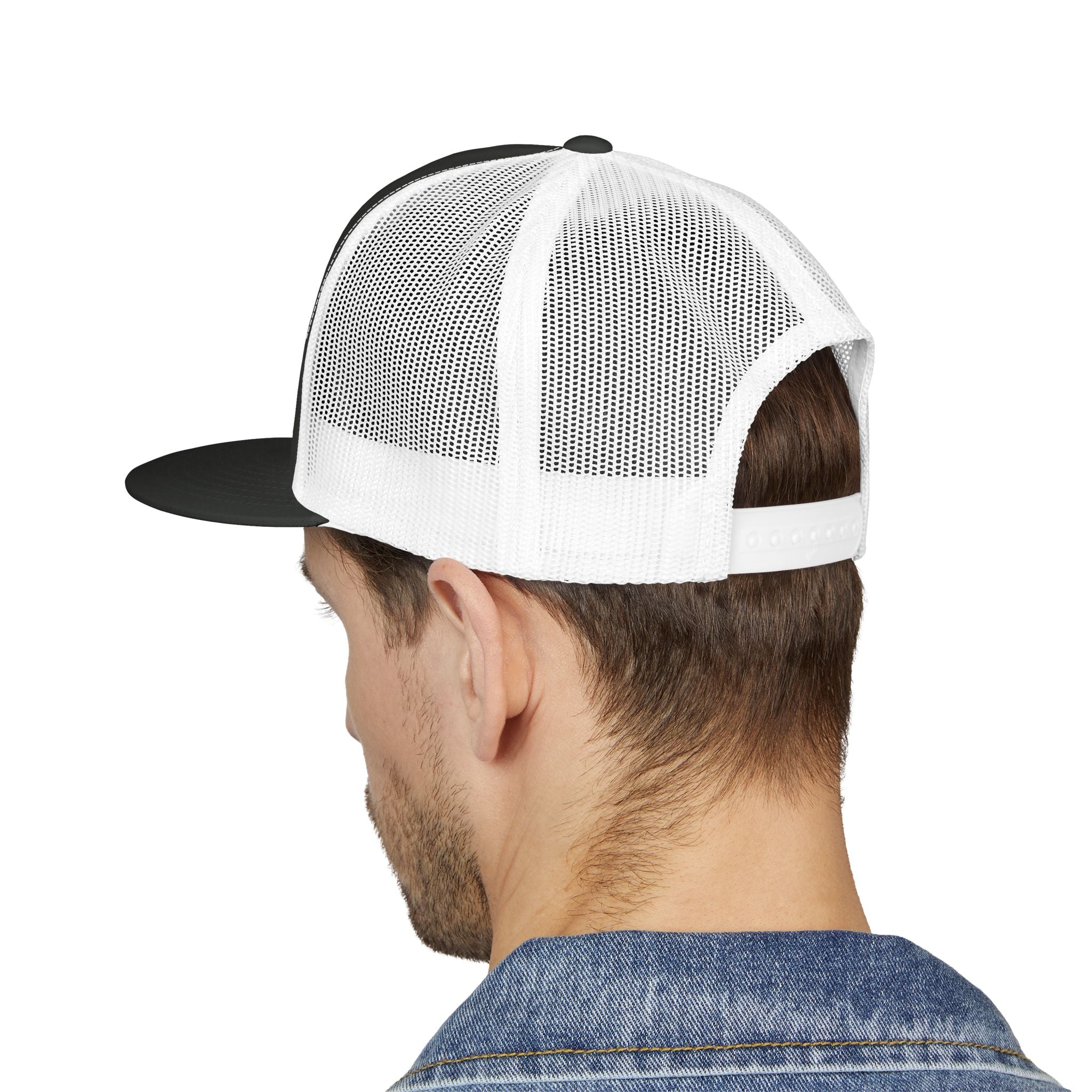 805 Firehouse Trucker Cap — Embroidered Flame Logo Hat