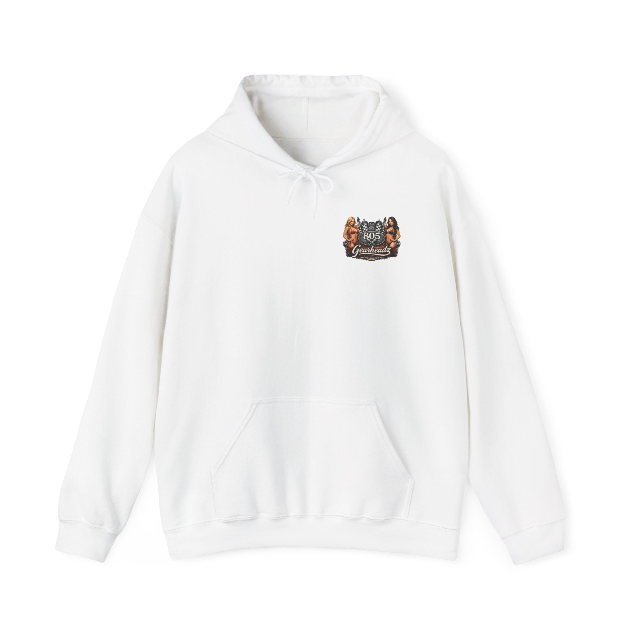 805 Gearheadz Hoodie – Vintage Pinup Car Club Racing Logo
